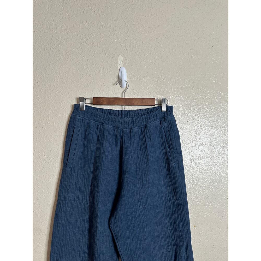 Black Crane Quilted Textured Relaxed Pants Navy Womans XS - Picture 11 of 12